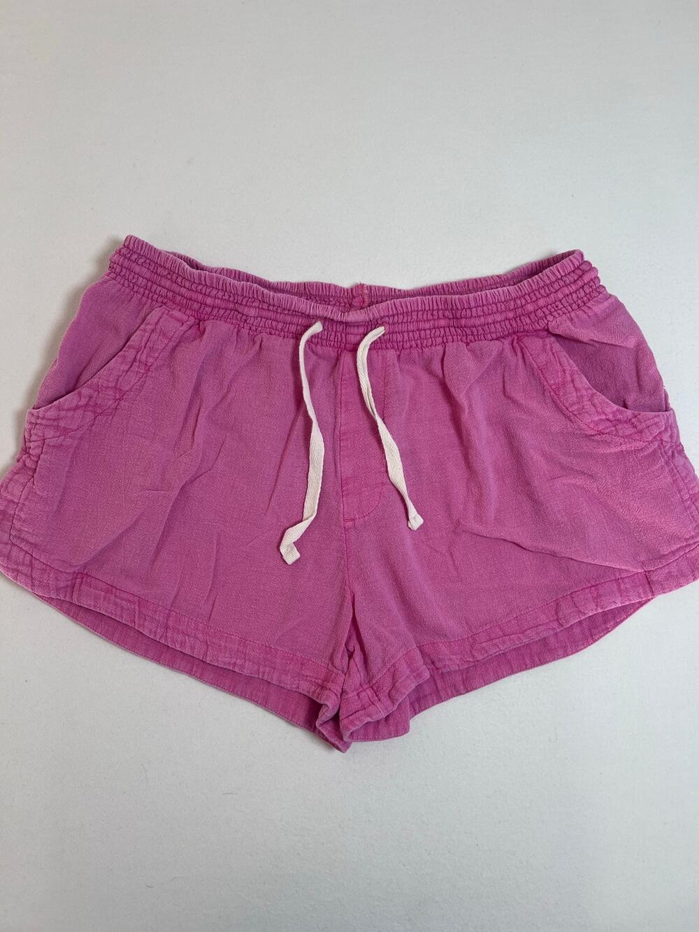 Rip Curl Womens L Pink Drawstring Shorts Beach Coastal Surf